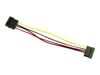Inter-Tech - Strömadapter - Sata-Ström (Hona) Till 4 Pin Intern Effekt (Hane) - 15 Cm
