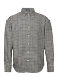 D1. Os Cotton Houndstooth Shirt Tops Shirts Casual Black GANT