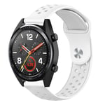 22mm Huawei Watch GT / Honor Magic silicone watch band - White