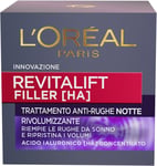 L'Oréal Paris Revitalift Filler Anti-Ageing Revolumising Night Face Cream, 50 Ml