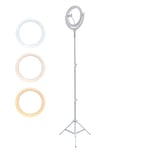 4smarts LoomiPod Gulv Lampe Selfie Ring Light LED - Hvit