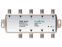 Axing SWE 40-01, Kabel-combiner, 950 - 2200 MHz, Grå, 1,5 dB, Quad-LNB, F-Buchse