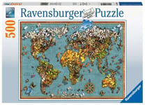Ravensburger Puzzle 500 pièces Mappemonde de papillons