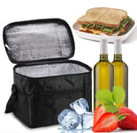 Cooler Bag, Sinwind Lunch Bag 10L Portable, Cool Bag Box Soft-Sided Cooling Bag for Picnic/Camping/BBQ/Shopping Family Outdoor Activities, Black