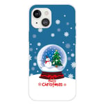 iPhone 15 Fleksibelt Plast Jul Deksel - Merry Christmas - Snøkule