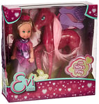 Evi Love - Little Fairy & Pony - Fée Evi et Son Destrier - Poney + Mini Poupée - Modèle Aléatoire