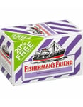 24 st Sockerfria Fisherman's Friend med Smak av Svarta Vinbär och Mentol - Hel Låda 600 gram