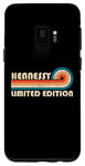 Coque pour Galaxy S9 HENNESSY Surname Retro Vintage 80s 90s Birthday Reunion