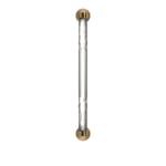 Lee Broom - Crystal Tube - Vägglampa, Borstad Mässing - Vägglampor - Transparent,Guld