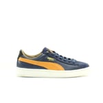 Puma Basket Classic MMQ Navy Blue Low Lace Up Mens Trainers 355551 01
