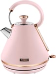 Tower T10044PNK Cavaletto Pyramid Kettle with Fast Boil, Detachable Filter, 1.7 