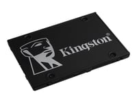 Kingston KC600 - SSD - chiffré - 2 To - interne - 2.5" - SATA 6Gb/s - 256-bit AES-XTS - Self-Encrypting Drive (SED), TCG Opal Encryption