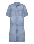 Painter Short Overall S\S Wmn Blue G-Star RAW