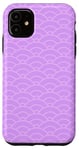 Coque pour iPhone 11 Purple Lavender Scales Armor Arches Geometric Pattern