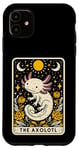 iPhone 11 Axolotl Stars and Moon Tarot Card Men Women Kids Salamander Case