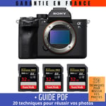Sony A7S III Nu + 3 SanDisk 32GB Extreme PRO UHS-II SDXC 300 MB/s + Guide PDF MCZ DIRECT '20 TECHNIQUES POUR RÉUSSIR VOS PHOTOS