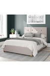 Presley Upholstered Ottoman Storage Bed, Eire Linen Fabric