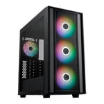 CoolerMaster MasterBox 600 Black ARGB Mid Tower TG PC Case