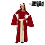 Kostume til børn Middelalder dame Rød 7-9 år