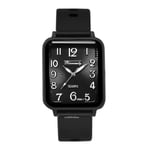 Mode Dam Märken Klockor Fritid Rektangel Digital Enkel Kvinnor Watch Sport Silikonrem Damklocka Black