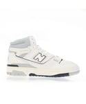 New Balance Mens 650 Trainers in White Grey Leather (archived) - Size UK 9