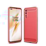OnePlus Nord Carbon Fibre Case Red