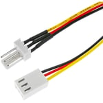 Rallonge de câble de connecteur d'alimentation molex 3 broches (m/f) 30 cm