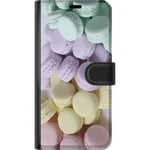 Motorola Edge 40 Pro Svart Plånboksfodral Macarons