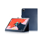 Housse Apple iPad Pro 12.9 Pouces 2022 / iPad Pro 12,9 2021 / iPad Pro 12,9 2020 6e/5e/4eme generation bleue - Etui pochette bleu coque protection - Neuf