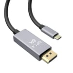 YIWENTEC 3Meter 9.9FT USB-C to DisplayPort Cable 7680x4320 8K@30Hz 4K@144Hz HDTV Adapter (3M, 8K)