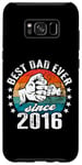 Coque pour Galaxy S8+ Meilleur papa du monde - sans blague - Papa depuis 2016