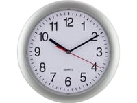 Eurotime 22222 Kvarts Väggklocka 25 Cm Silver