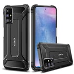 J&D Case Compatible for Samsung Galaxy M31s Case, Heavy Duty ArmorBox Dual Layer Shock proof Hybrid Protective Rugged Case for Galaxy M31s Case, Not for Galaxy M31, Black