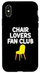 Coque pour iPhone X/XS Fauteuil Amoureux Fan Club Assise Confortable