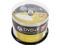 HP DRE00026WIP DVD+R-skiva 4,7 GB 50 st Spindle Tryckbar