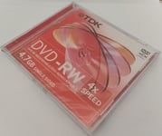 TDK DVD-RW - RE-RECORDABLE - 5 PACK - DVD-RW47EC - 4.7 GB 4x  - NEW & SEALED