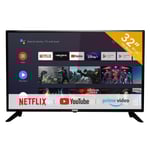 RCA RS32H2 Android Smart TV 32 Pouces (80 cm) Téléviseur avec Google Assistant, Chromecast, Netflix,  Prime Video, Google Play, Y...