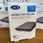 Lacie 1TB SSD Mobile Drive Secure USB-C High Performance External Windows Mac