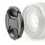 Lens Cap (front) compatible with Canon EF 50mm 1:1.8 STM, EF-S 35mm 1:2.8 Macro IS STM, EF-M 15-45mm 1:3.5-6.3 IS STM (E-49 - Ø 49mm), Snap On: Inside handle / Central Pinch Protective Cover, Lid