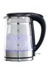 Cool Touch Glass Kettle 3KW Rapid Boil 1.5L LED Silver