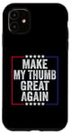Coque pour iPhone 11 Make My Thumb Great Again - Récupération chirurgicale de la douleur au pouce cassé