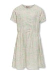 Koglino-Dani S/S Button Dress Ptm Dresses & Skirts Dresses Casual Dresses Short-sleeved Casual Dresses White Kids Only
