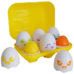 Tomy Hide & Squeak Eggs Educational Shape Sorter for Toddler and Baby