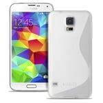 Protection S-Line Cell Phone Case For Samsung Galaxy S5 Mini | Transparent White