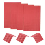Miniature Roof Tiles PVC for Model Building Sand Tables  Red Pack of 4,1:50