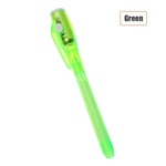 1/5pcs Invisible Ink Pen 2 In 1 Uv Light 1pc Green