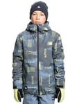 Quiksilver Snow Jacket Mission Printed Youth JK Youth Grey 12