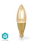Nedis SmartLife LED vintage lampa | Wi-Fi E14 470 lm 4.9 W Varm Vit 1800 - 3000 K Glas Android™ / IOS Ljus