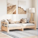 Dagbädd utan madrass 90x200 cm massiv furu
