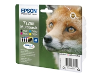 Epson T1285 Multipack - 4-pack - 16.4 ml - svart, gul, cyan, magenta - original - bläckpatron - för Stylus S22, SX130, SX230, SX235, SX430, SX435, SX438, SX440, SX445 Stylus Office BX305